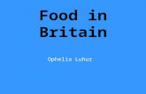 Food in Britain Ophelia Luhur. Pies (43 AD - 410 AD ) – Roman Centurions Fish and Chips (1858) – First opened in Oldham Chocolate Bars (1890s) – Cadbury.