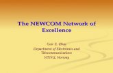 The NEWCOM Network of Excellence Geir E. Øien Department of Electronics and Telecommunications NTNU, Norway.