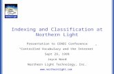 Www.northernlight.com Indexing and Classification at Northern Light Presentation to CENDI Conference “Controlled Vocabulary and the Internet” Sept 29,