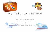 My Trip to VIETNAM An E-Scrapbook By Shannon Le. Things I had to take with me on my trip… Here is what I need to take with me to Vietnam. First, I need.