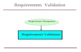 Requirements Validation Requirements Management.? Validation, Verification, Accreditation !! Check if evrything is OK With respect to what ? Mesurement.