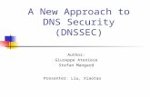 A New Approach to DNS Security (DNSSEC) Author: Giuseppe Ateniese Stefan Mangard Presenter: Liu, Xiaotao.