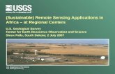 U.S. Department of the Interior U.S. Geological Survey (Sustainable) Remote Sensing Applications in Africa – at Regional Centers U.S. Geological Survey.