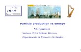 1 Particle production vs energy M. Bonesini Sezione INFN Milano Bicocca, Dipartimento di Fisica G. Occhialini.