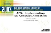 AFS: Implementing SD Contract Allocation Kathleen Steffes Wolverine World Wide.
