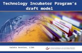 Technology Incubator Program’s draft model Valdis Avotins, LIDA.