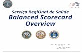 Serviço RegiOnal de Saúde Balanced Scorecard Overview POC: Maj Alex Baird, (703) 695-9245 Maj Chris Priest, (703) 681-6057.