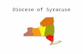 Diocese of Syracuse 650,000 Total Population 350,000 Catholics 168 parishes 264 offices ( including schools) Employs 3,000 people Catholic Charities.