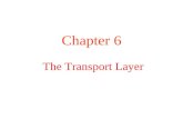 The Transport Layer Chapter 6. Services Provided to the Upper Layers The network, transport, and application layers.