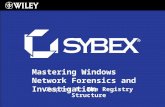 Mastering Windows Network Forensics and Investigation Chapter 8: The Registry Structure.