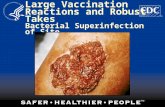 Large Vaccination Reactions and Robust Takes Bacterial Superinfection of Site.