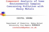 Classical and Fuzzy Principal Component Analysis of Some Environmental Samples Concerning Pollution with Heavy Metals COSTEL SÂRBU Department of Chemsitry,