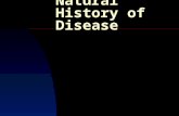 Natural History of Disease. Background Infectious disease epidemiology  the occurrence of infectious disease in a given host is dependent on the presence.