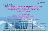 The Population Dynamics of England’s Small Towns, 1991-2006 Tony Champion CURDS, Newcastle University Paul Norman School of Geography, University of Leeds.