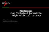 Middleware: High Technical Bandwidth, High Political Latency Ken Klingenstein, Project Director, Internet2 Middleware Initiative Chief Technologist, University.