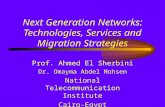 Next Generation Networks: Technologies, Services and Migration Strategies Prof. Ahmed El Sherbini Dr. Omayma Abdel Mohsen National Telecommunication Institute.