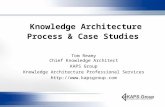 Knowledge Architecture Process & Case Studies Tom Reamy Chief Knowledge Architect KAPS Group Knowledge Architecture Professional Services .