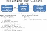 Human Activities and Lifestyles Climate Change Model Predicted climate changes (Precipitation, Temp. etc.) GHG Emissions Earth Science Oriented Physics.