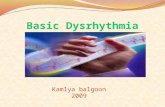 Kamlya balgoon 2009 Objectives to :- understand the Basic ECG understand the meaning of Dysrhythmia describe the normal heart conduction system. describe.