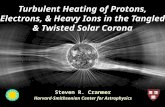 Turbulent Heating of Protons, Electrons, & Heavy Ions in the Tangled & Twisted Solar Corona Steven R. Cranmer Harvard-Smithsonian Center for Astrophysics.