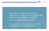 The Advanced Manufacturing Industry’s Role in Driving STEM Educational Pathway Models Martin Scaglione, President and COO, ACT's Workforce Development.