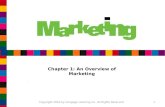 Chapter 1: An Overview of Marketing Copyright 2010 by Cengage Learning Inc. All Rights Reserved1.
