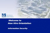 Welcome to New Hire Orientation Information Security.