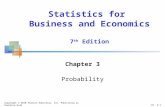 Chapter 3 Probability Statistics for Business and Economics 7 th Edition Copyright © 2010 Pearson Education, Inc. Publishing as Prentice Hall Ch. 3-1.