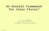 An Overall Framework for Solar Flares? H. S. Hudson Space Sciences Laboratory University of California, Berkeley CS-16 29/08/10.