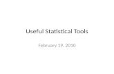 Useful Statistical Tools February 19, 2010. Today’s Class Aphorisms Useful Statistical Tools Probing Question Assignments Surveys.