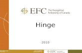 Hinge 2010 Rick Hiemstra The EFC 613.233.9868 .