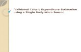 Validated Caloric Expenditure Estimation using a Single Body-Worn Sensor Validated Caloric Expenditure Estimation using a Single Body-Worn Sensor.