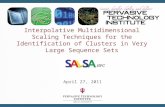 Interpolative Multidimensional Scaling Techniques for the Identification of Clusters in Very Large Sequence Sets April 27, 2011.