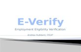 Employment Eligibility Verification Andrea Hubbard, OSUP.