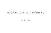 NCGFOA Summer Conference July 19, 2011. What's So Funny?