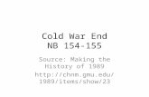 Cold War End NB 154-155 Source: Making the History of 1989  ow/23.