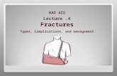 RAD 422 Fractures Types, Complications, and management Lecture.4.