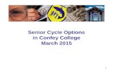 1 Senior Cycle Options in Confey College March 2015.