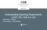 Understanding Reporting Requirements: LIHTC, RD, HUD & A-133 Heather Perry – Member Amy Unterfranz – Senior Manager @dozcpa.