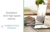 Standalone ACN High Speed Internet Competitive Pricing Comparison.