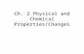 Ch. 2 Physical and Chemical Properties/Changes. Properties Physical Property – can be observed without changing the identity of the substance color texture.