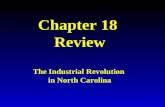 Chapter 18 Review The Industrial Revolution in North Carolina.