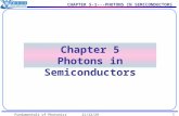 CHAPTER 5-1---PHOTONS IN SEMICONDUCTORS 2015-6-9Fundamentals of Photonics 1 Chapter 5 Photons in Semiconductors.