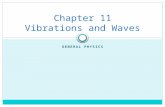 GENERAL PHYSICS Chapter 11 Vibrations and Waves. Why it Matters? Things wiggle, vibrate, shake, oscillate – even on an atomic level. Like all motion,
