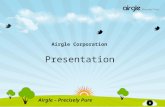 1 Airgle Corporation Airgle – Precisely Pure Presentation.