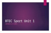 BTEC Sport Unit 1 COMPONENTS OF FITNESS. Plan over the next term…  Unit 1 Fitness Online Test RESIT: Thursday June 11 th 1pm  SOME practical lessons.