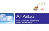 © 2011 Ariba, Inc. All rights reserved. Customer Relationship Review All Ariba Your Guide to Important Ariba information.