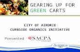 CITY OF AIRDRIE CURBSIDE ORGANICS INITIATIVE Presented to GEARING UP FOR GREEN CARTS 1.