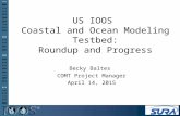 US IOOS Coastal and Ocean Modeling Testbed: Roundup and Progress Becky Baltes COMT Project Manager April 14, 2015.
