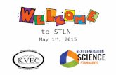 To STLN May 1 st, 2015. Today’s Facilitators DR. Robert Boram Morehead State University Teresa Rogers KDE Literacy Consultant Kevin Crump KDE Science.